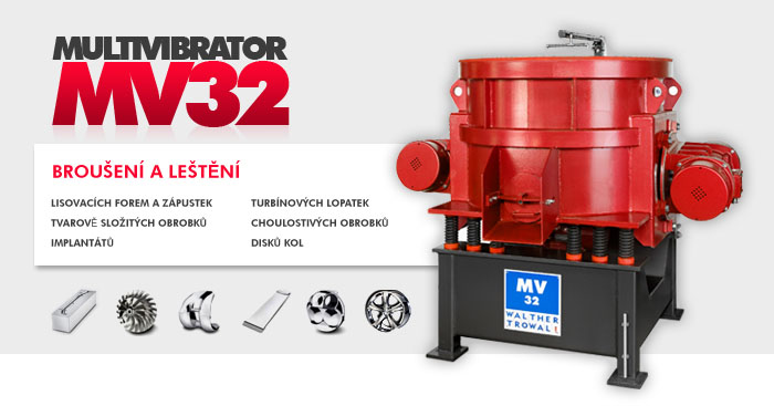 Multivibrátor MV32 WaltherTrowal - Broušení a leštění.